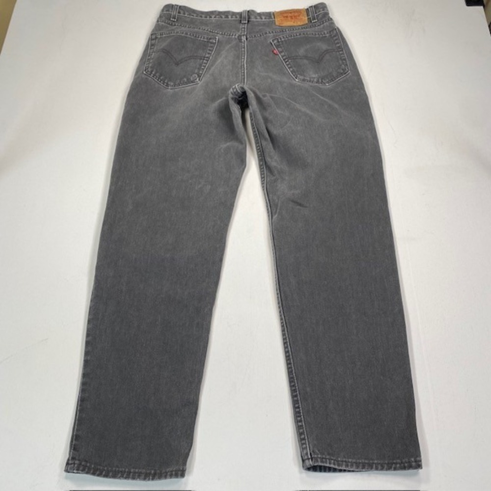 Vintage Levis 550 Relaxed Fit Jeans Mens 36x32 Faded Black Made in USA 90s Denim - Picture 11 of 12